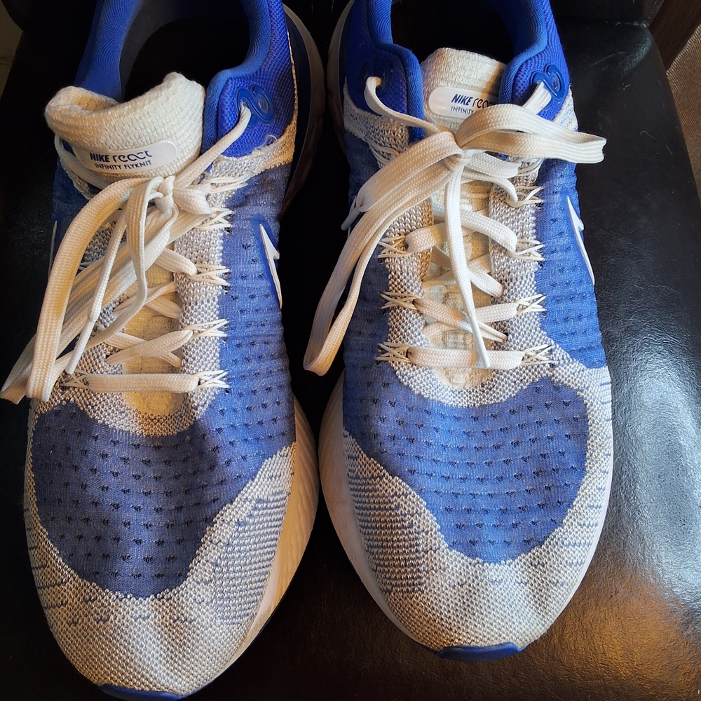 Nike React Infinity Flyknit Blue White Shoes Mens… - image 4